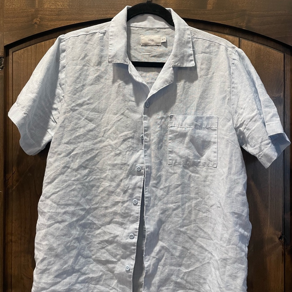 Onia Mens Linen Shirt